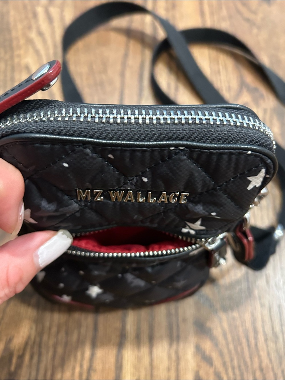 MZ Wallace Star Print Quilted Phone Crossbody Bag - Picture 4 of 7